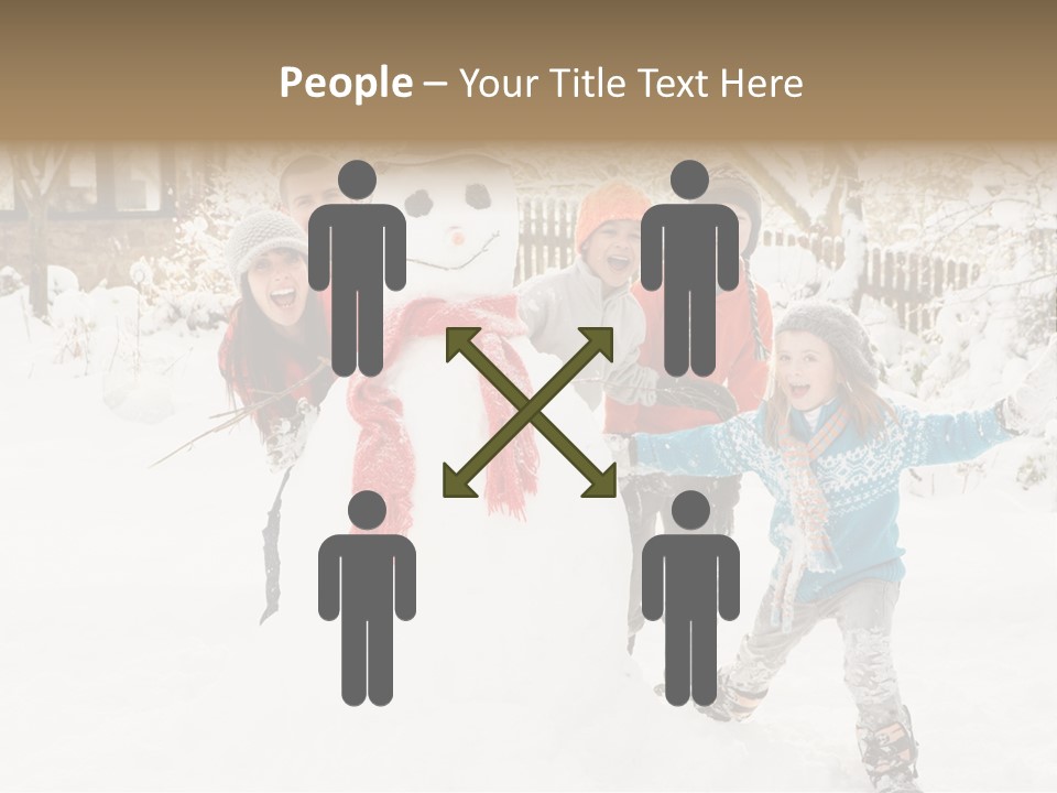 Glove Glacue Snowing PowerPoint Template