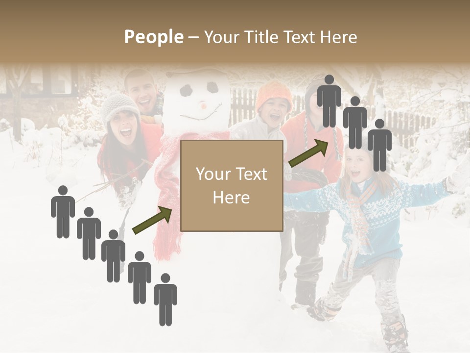 Glove Glacue Snowing PowerPoint Template