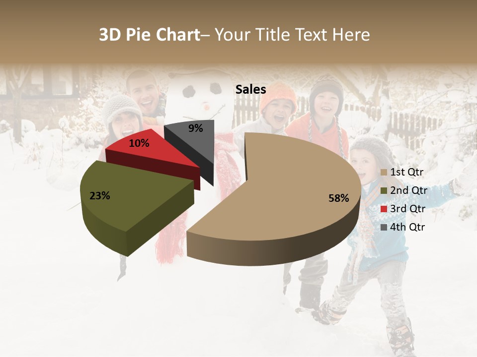 Glove Glacue Snowing PowerPoint Template