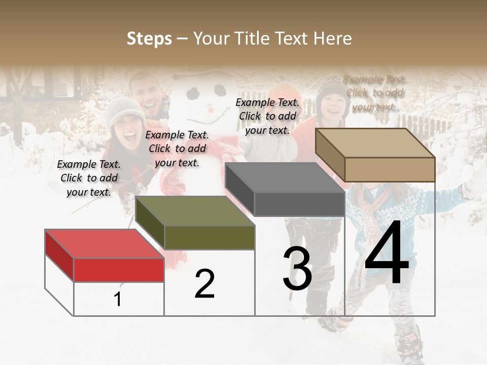 Glove Glacue Snowing PowerPoint Template