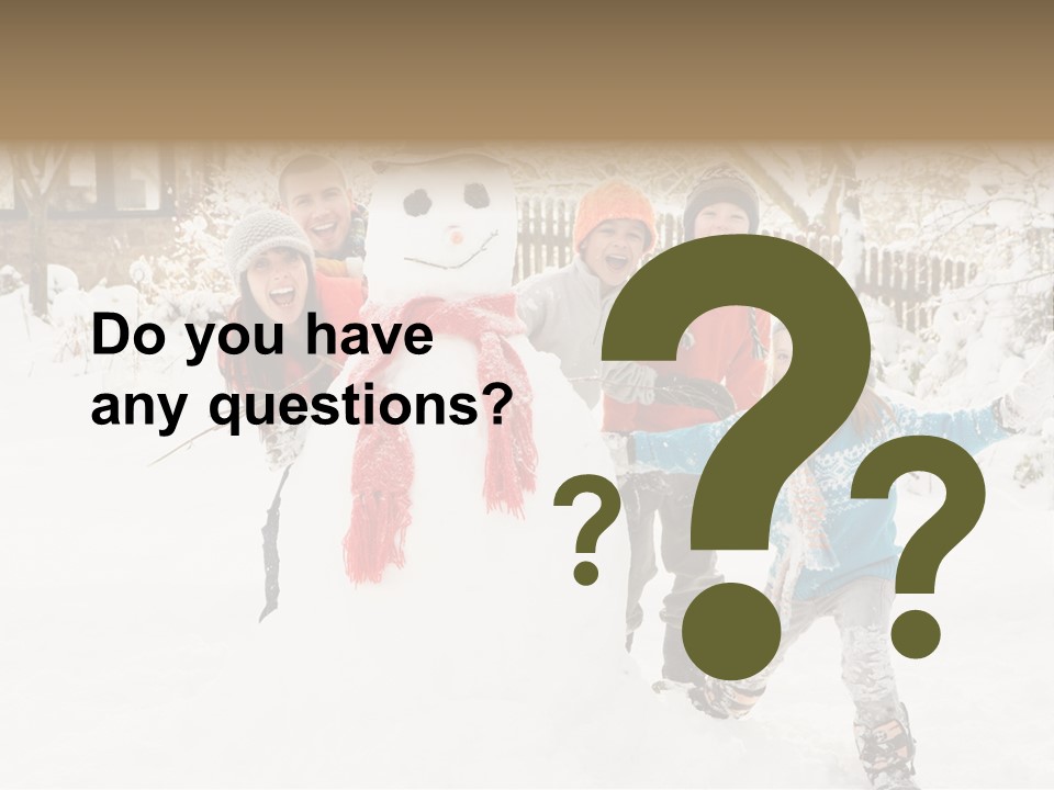 Glove Glacue Snowing PowerPoint Template