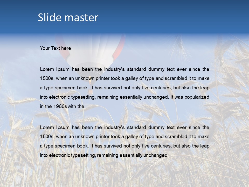 Vacation Nature Landscape PowerPoint Template