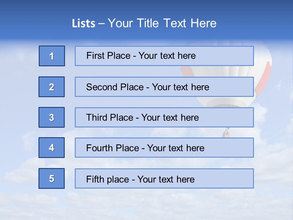 Away Trip Float PowerPoint Template