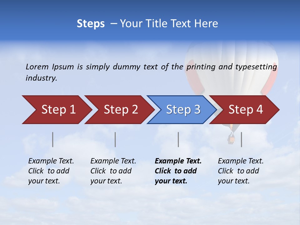 Away Trip Float PowerPoint Template