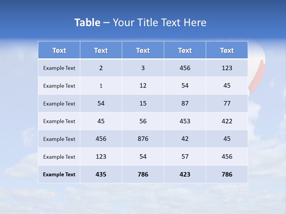 Away Trip Float PowerPoint Template