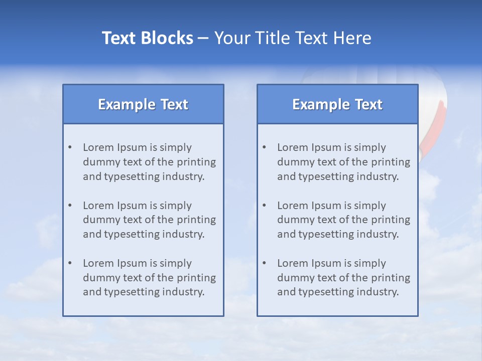 Away Trip Float PowerPoint Template