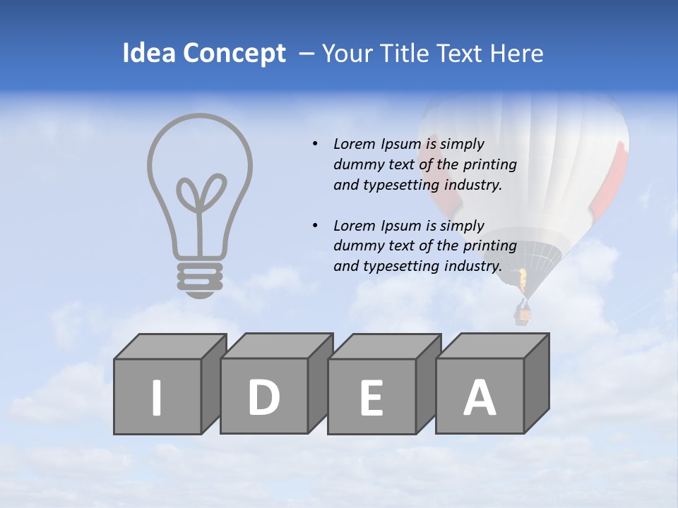 Away Trip Float PowerPoint Template