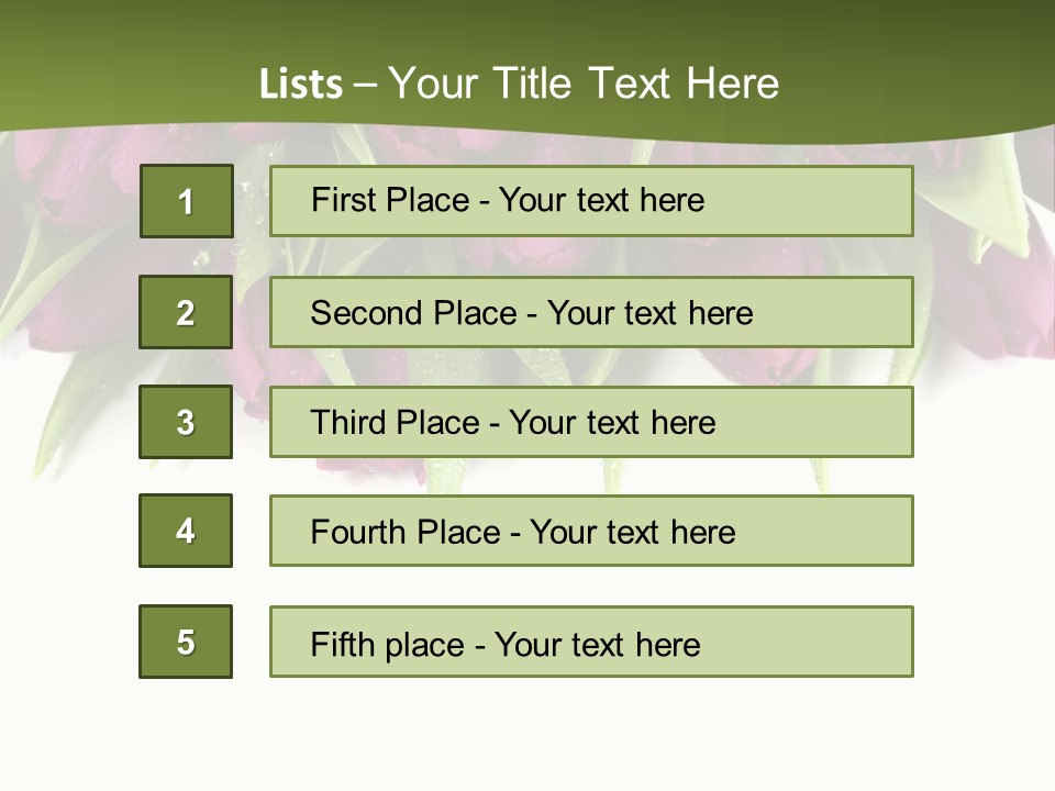 Smooth Leaf Macro PowerPoint Template