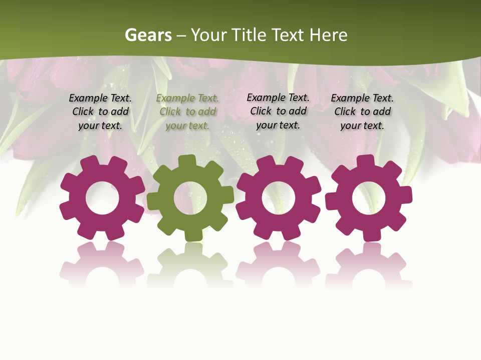 Smooth Leaf Macro PowerPoint Template