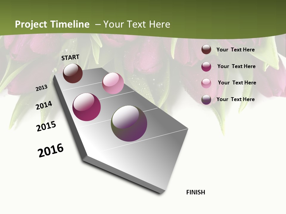 Smooth Leaf Macro PowerPoint Template
