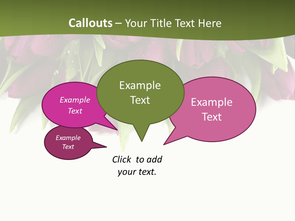 Smooth Leaf Macro PowerPoint Template