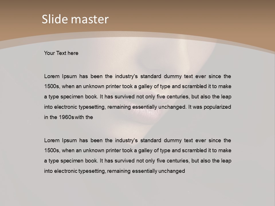 Beauty Middle Beautiful PowerPoint Template