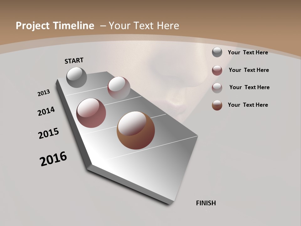 Beauty Middle Beautiful PowerPoint Template