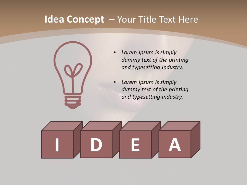 Beauty Middle Beautiful PowerPoint Template