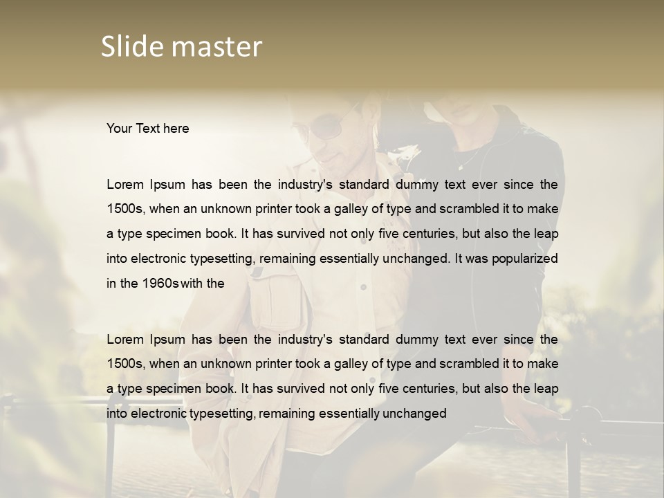 Glamour Girl Evening PowerPoint Template