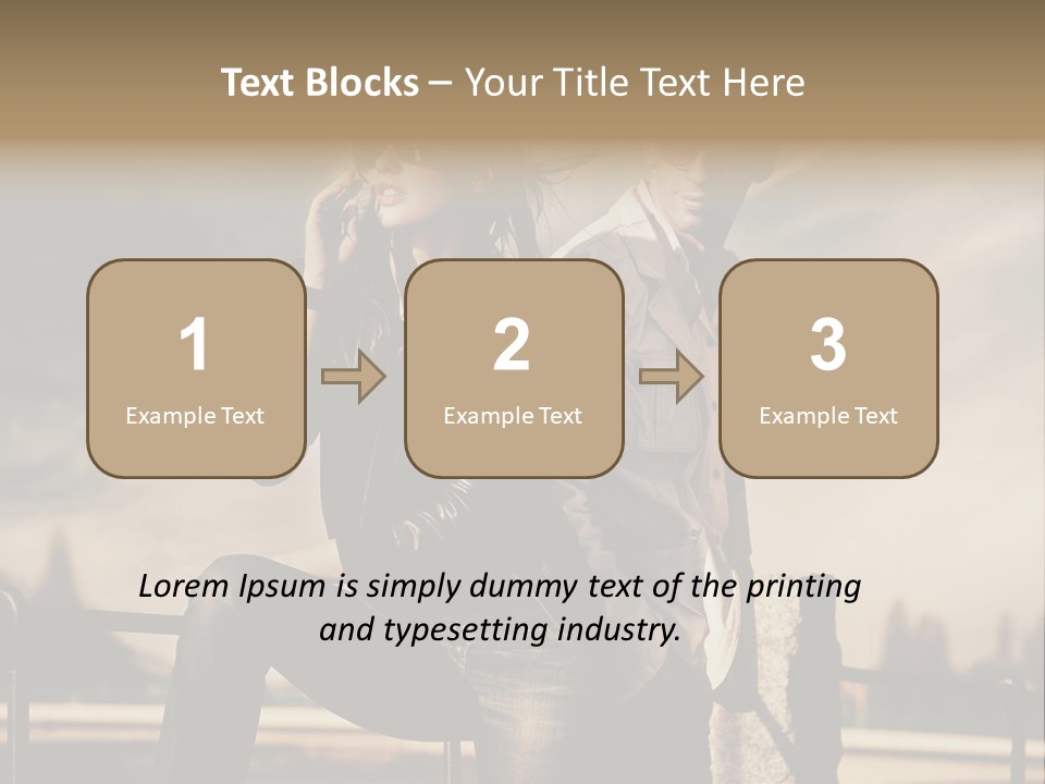 Vogue Happiness Elegance PowerPoint Template