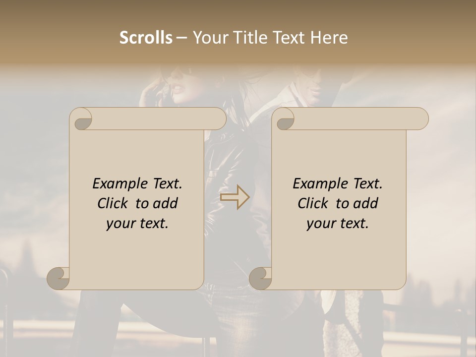 Vogue Happiness Elegance PowerPoint Template