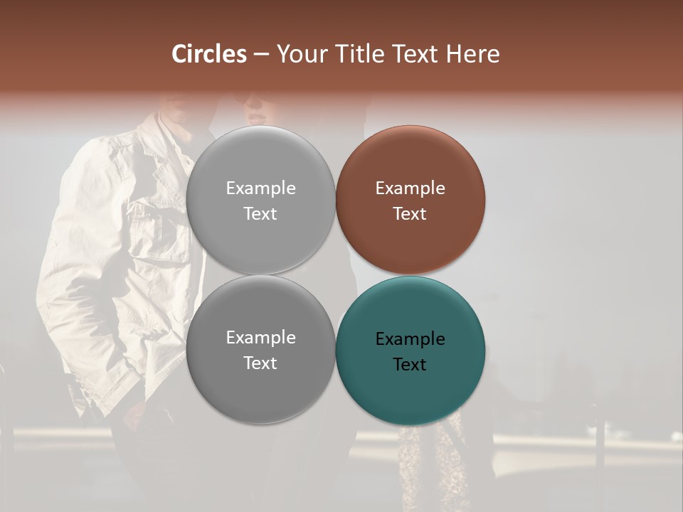 Female Jacket Fashion PowerPoint Template