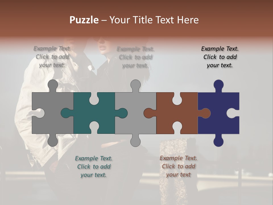 Female Jacket Fashion PowerPoint Template