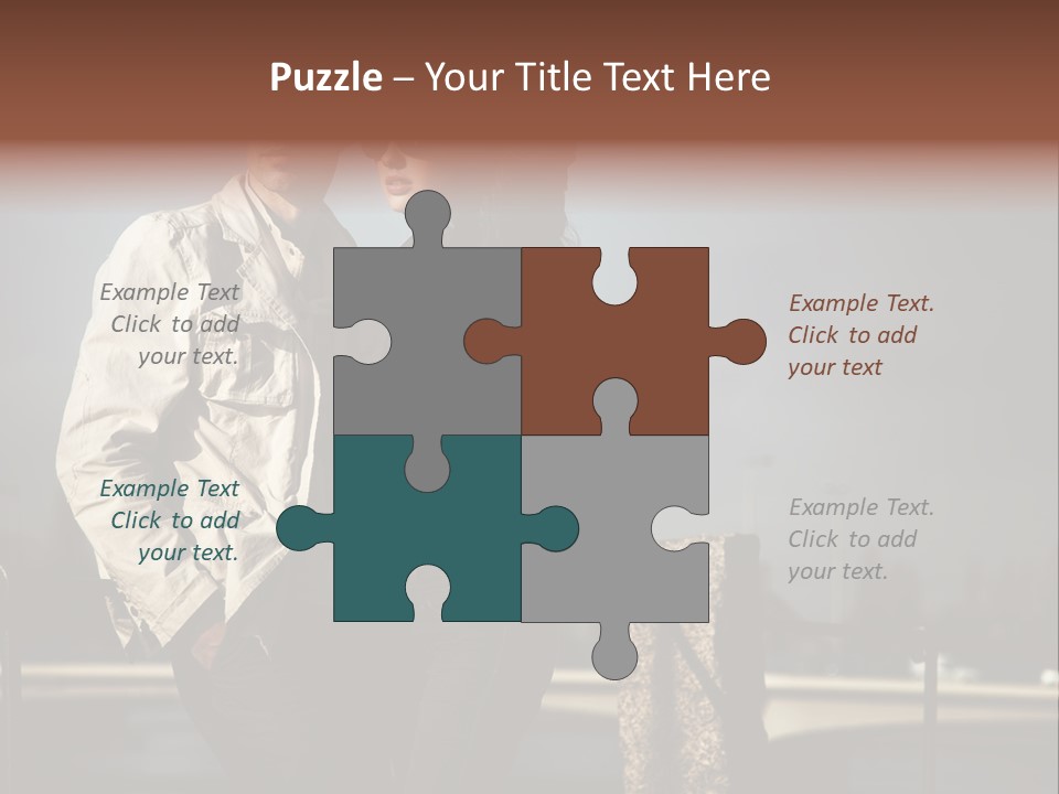 Female Jacket Fashion PowerPoint Template