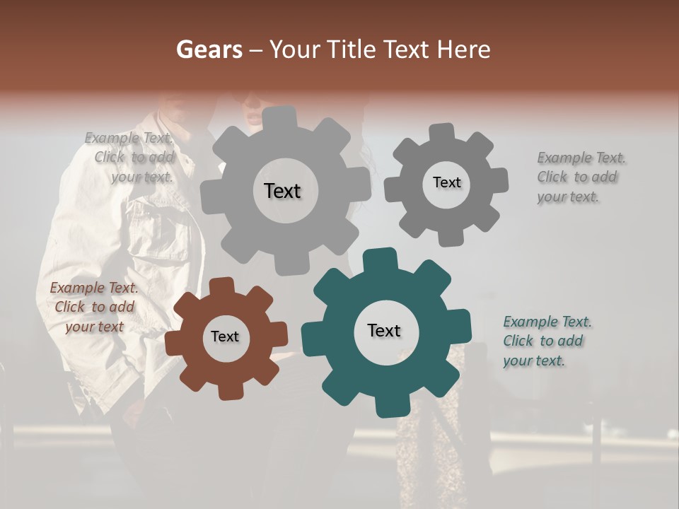 Female Jacket Fashion PowerPoint Template