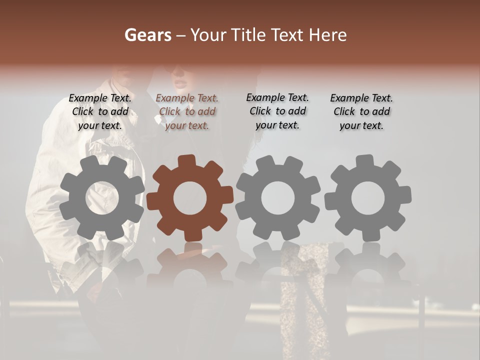 Female Jacket Fashion PowerPoint Template