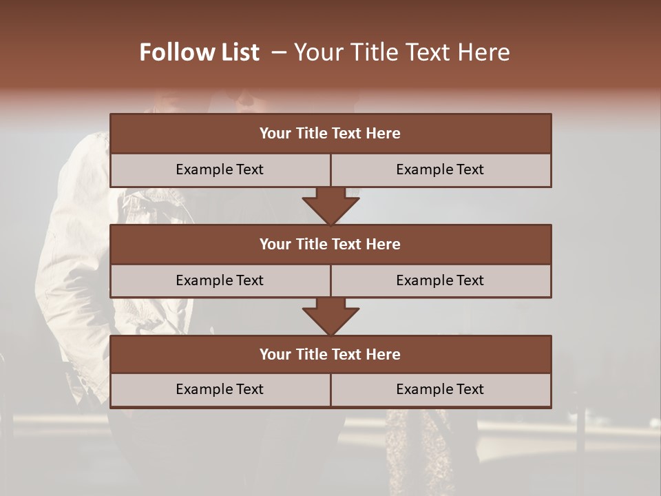 Female Jacket Fashion PowerPoint Template