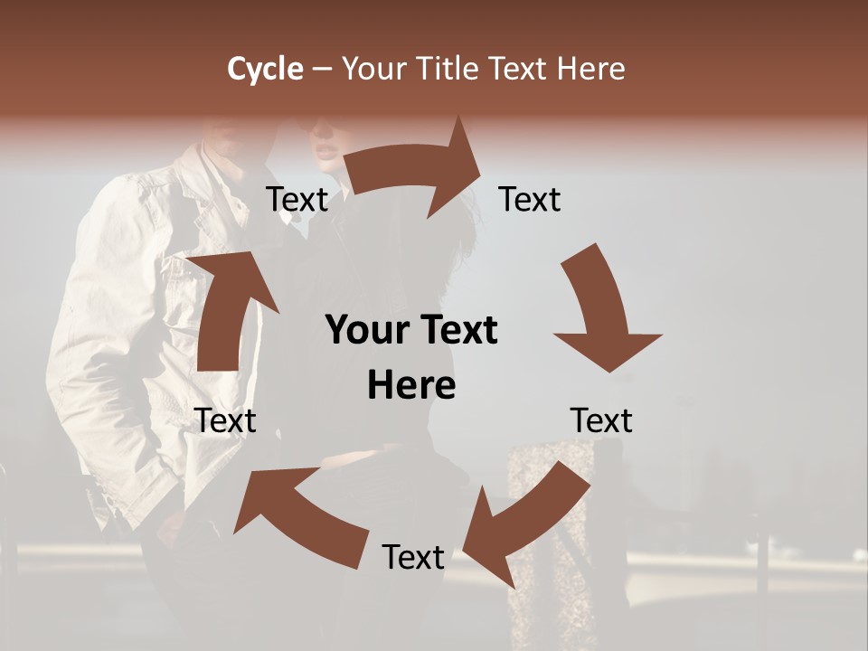 Female Jacket Fashion PowerPoint Template