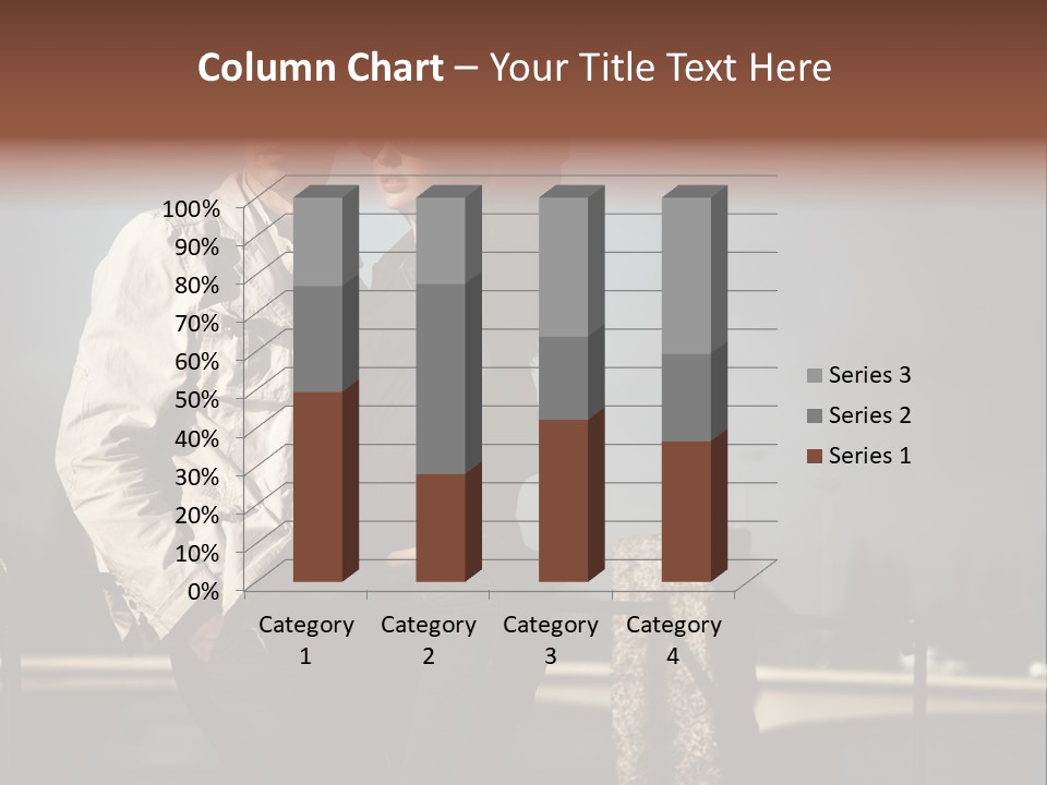 Female Jacket Fashion PowerPoint Template