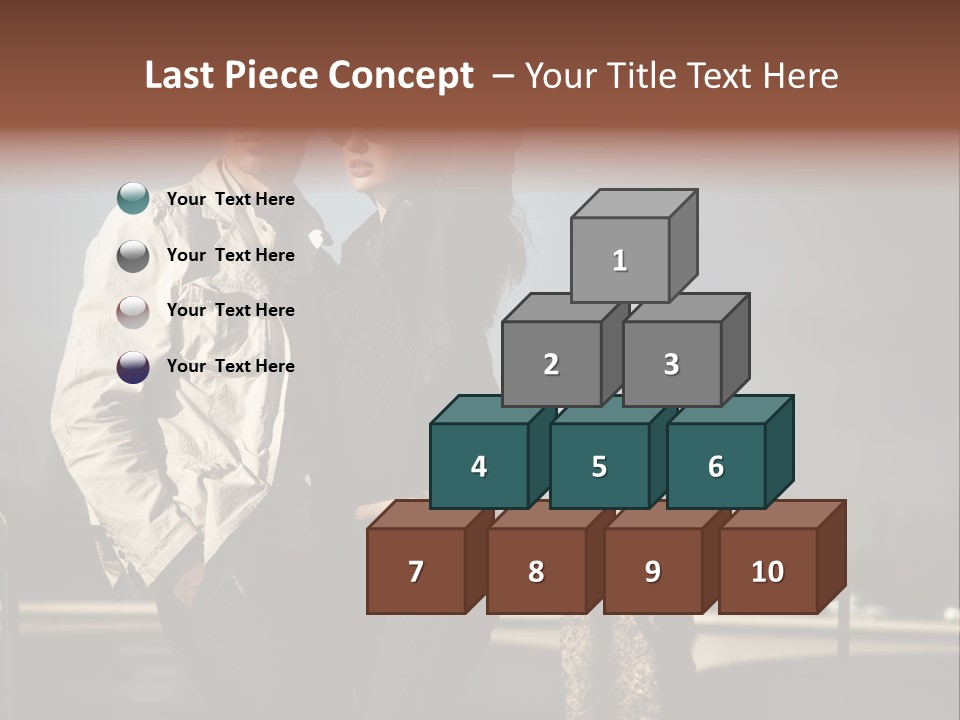 Female Jacket Fashion PowerPoint Template