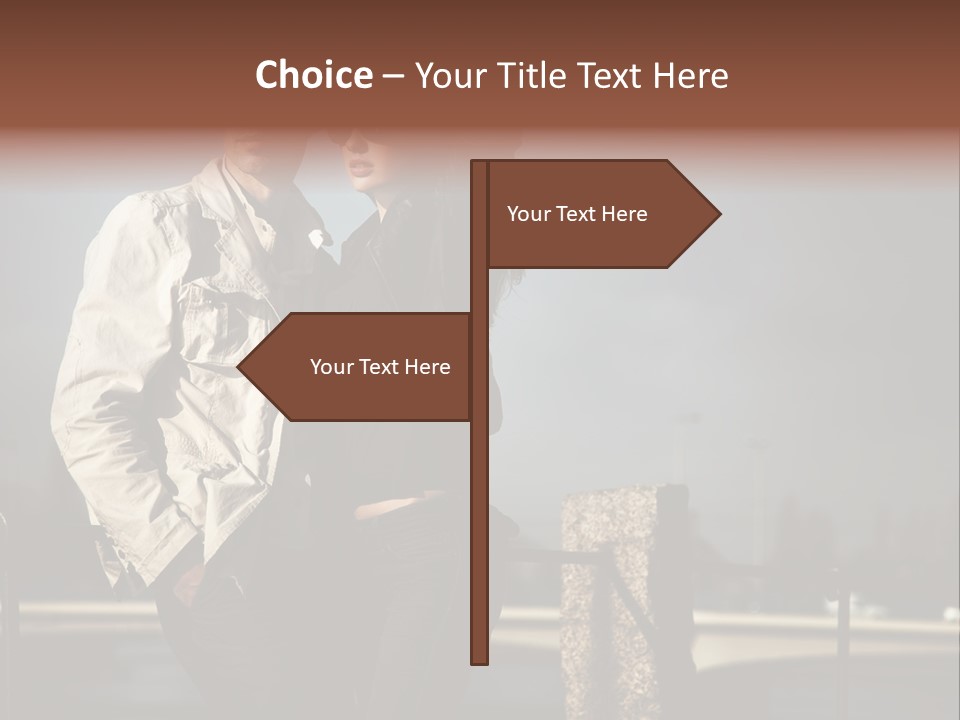 Female Jacket Fashion PowerPoint Template