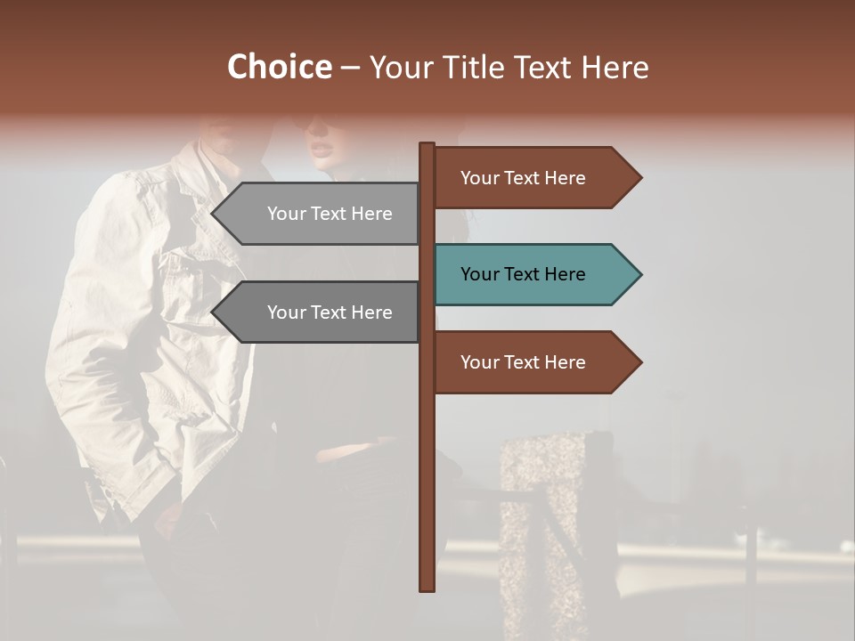 Female Jacket Fashion PowerPoint Template