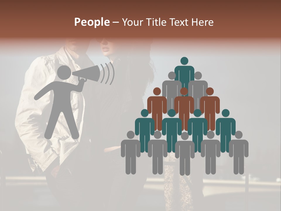 Female Jacket Fashion PowerPoint Template