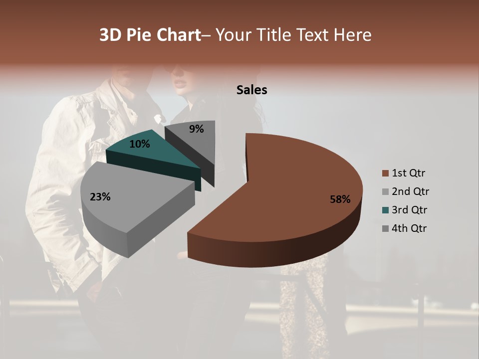 Female Jacket Fashion PowerPoint Template