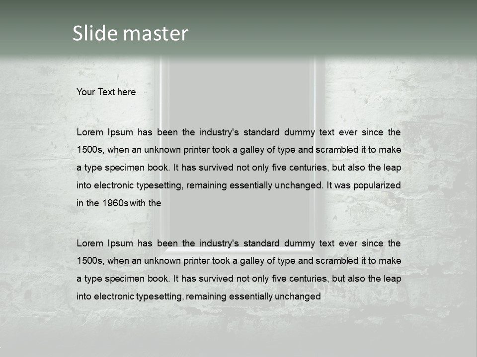 Revival Baroque Warehouse PowerPoint Template