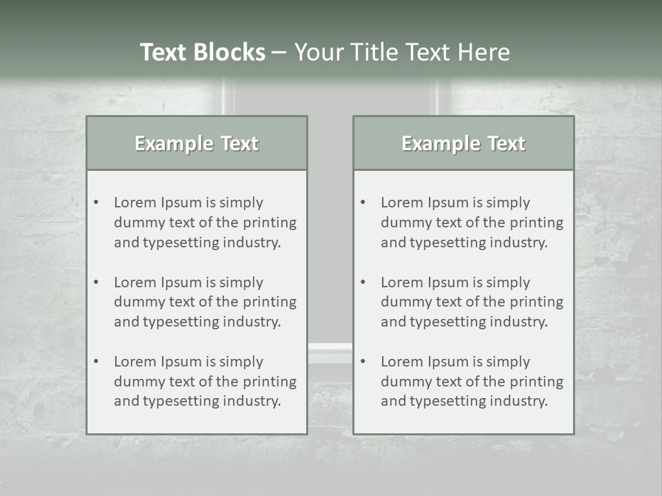 Revival Baroque Warehouse PowerPoint Template