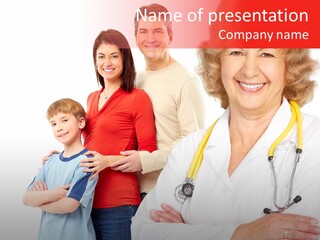 Mother Portrait Pediatric PowerPoint Template