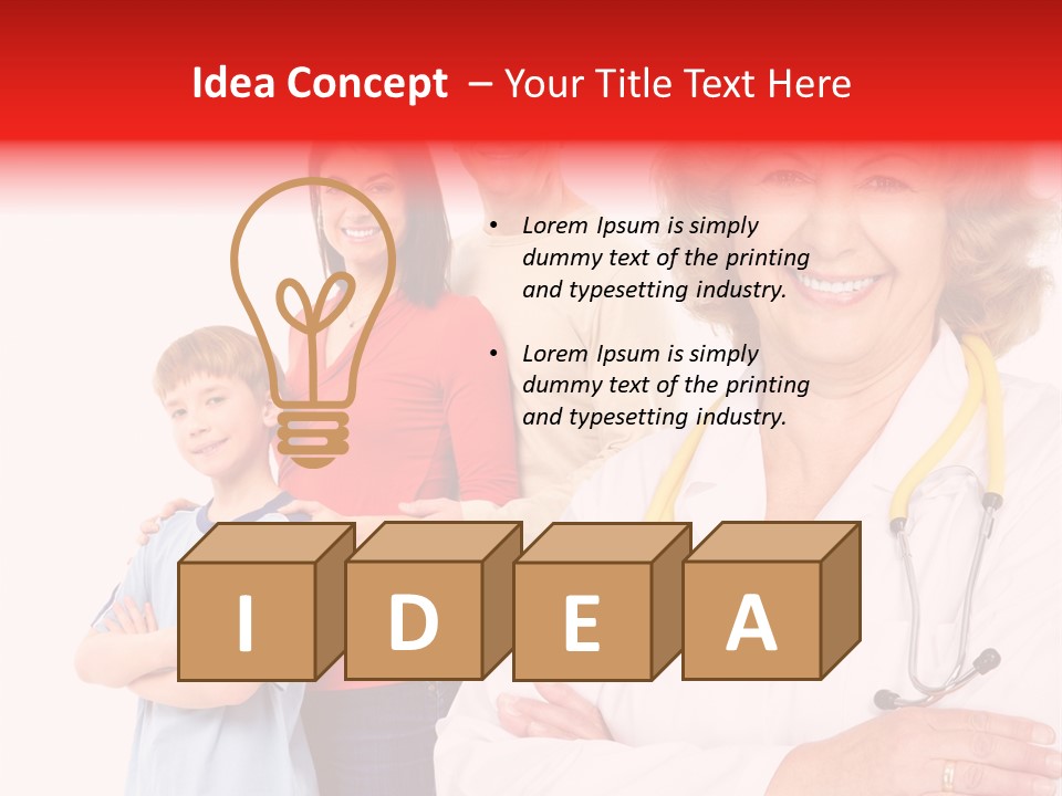 Mother Portrait Pediatric PowerPoint Template