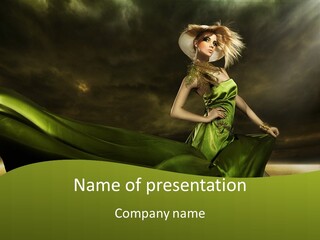 Dark Emotions Person PowerPoint Template