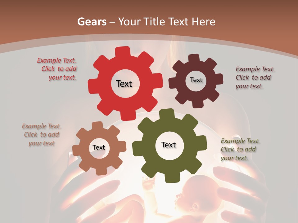 Pregnant Foetus Birth PowerPoint Template