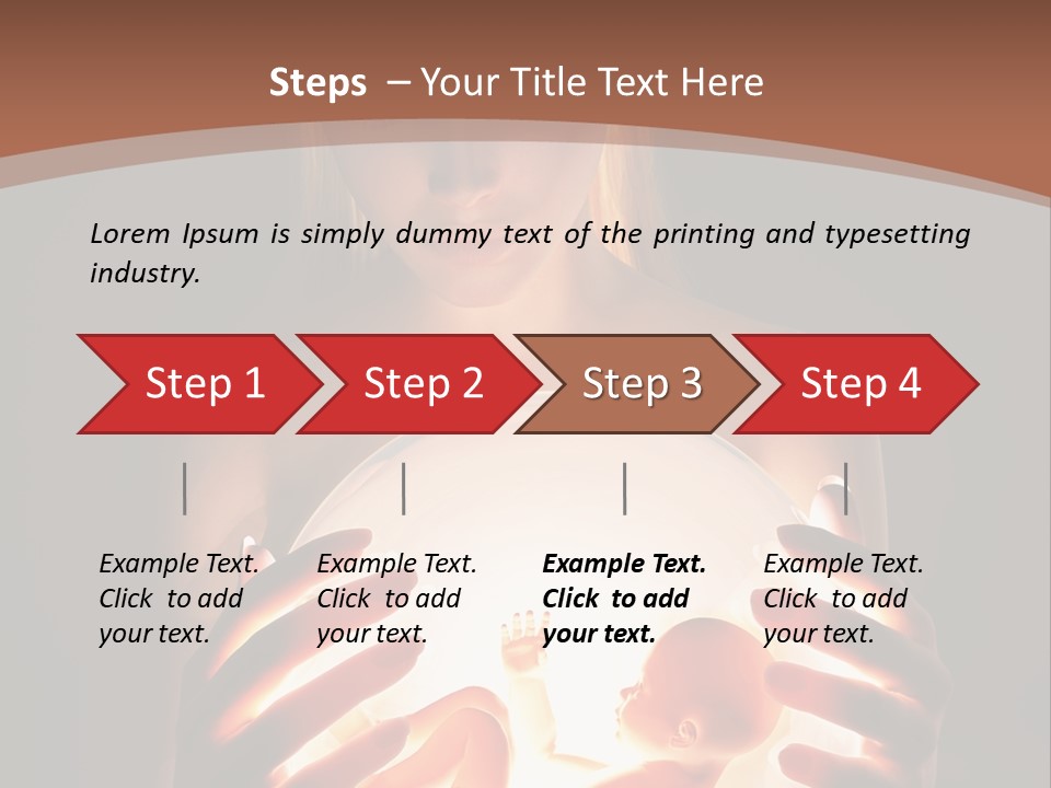 Pregnant Foetus Birth PowerPoint Template