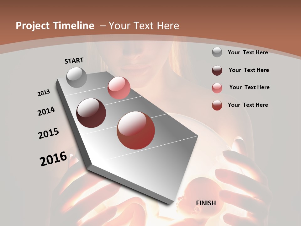 Pregnant Foetus Birth PowerPoint Template