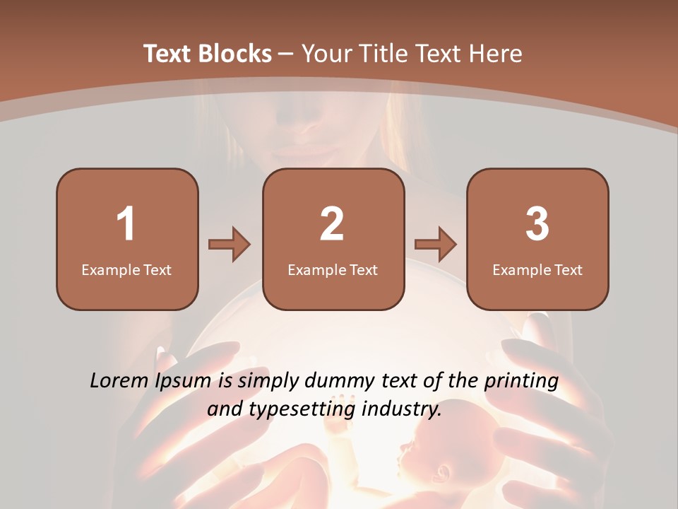 Pregnant Foetus Birth PowerPoint Template