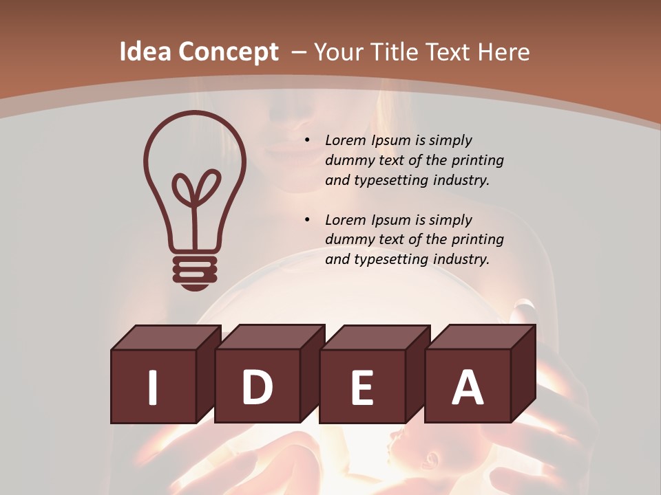 Pregnant Foetus Birth PowerPoint Template