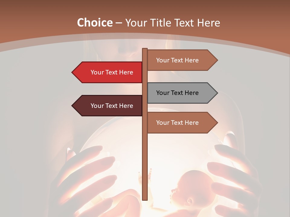 Pregnant Foetus Birth PowerPoint Template