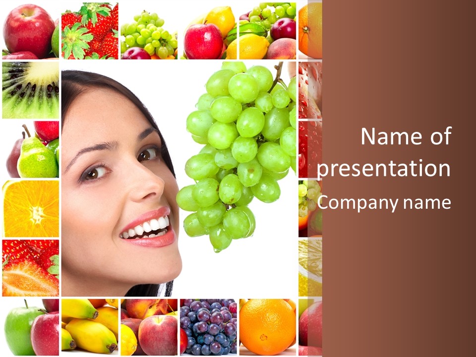 Pretty Happy Food PowerPoint Template