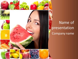 Tropical Frame Smiling PowerPoint Template