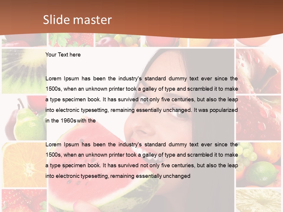 Tropical Frame Smiling PowerPoint Template