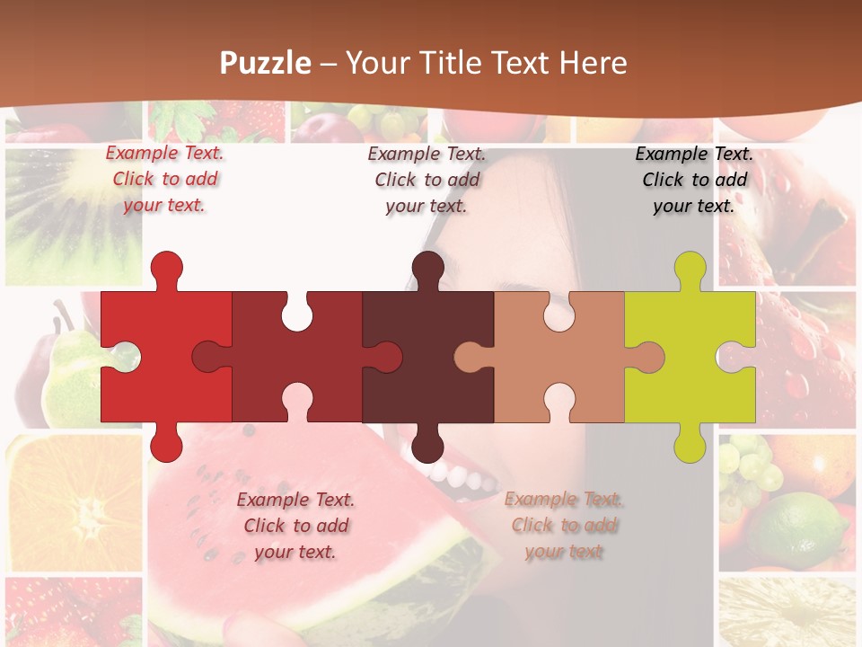 Tropical Frame Smiling PowerPoint Template