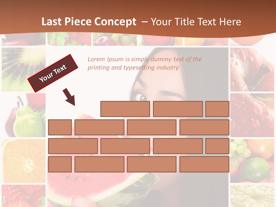 Tropical Frame Smiling PowerPoint Template